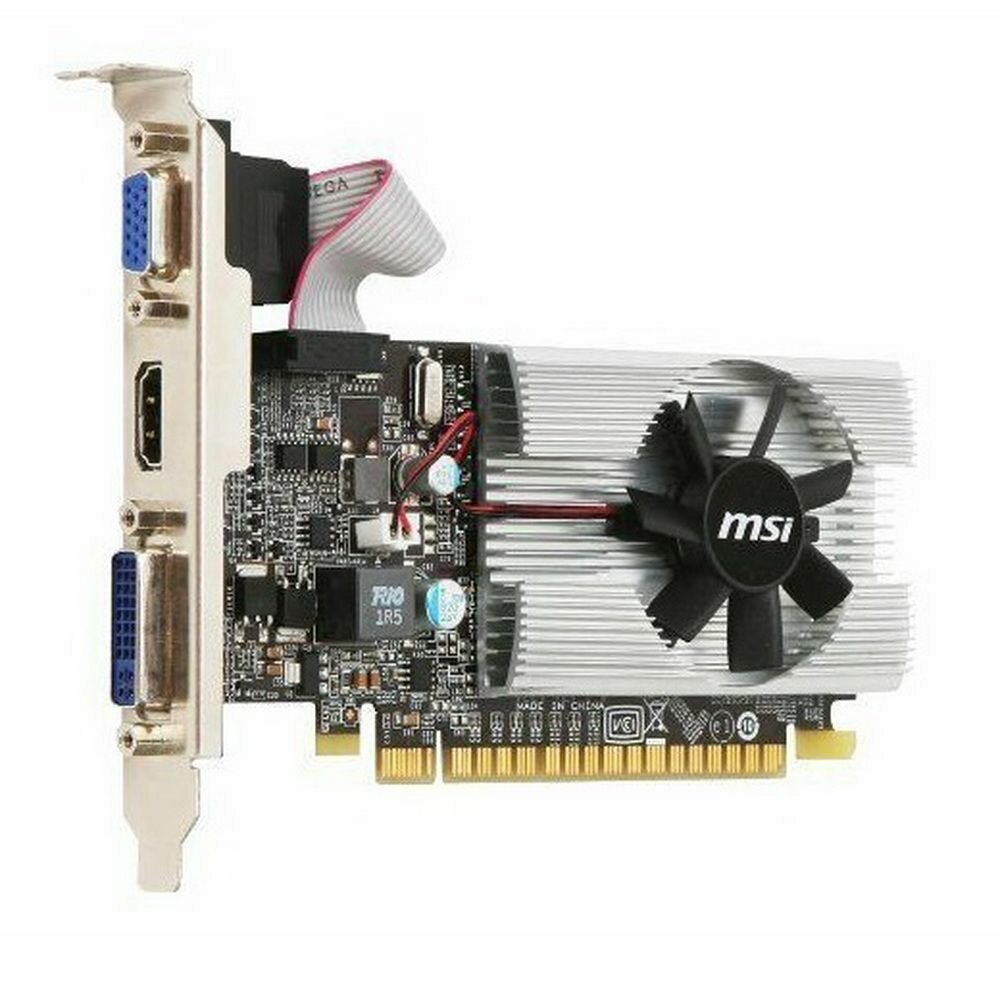 Видеокарта MSI NVIDIA GeForce 210 , , 1ГБ, DDR3, Low Profile, Ret - фото №8