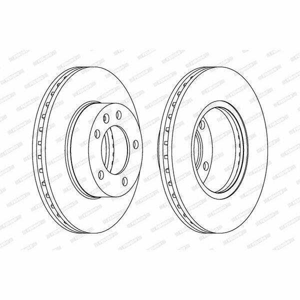 Тормозной диск FERODO DDF1217C-1 (1 шт.)