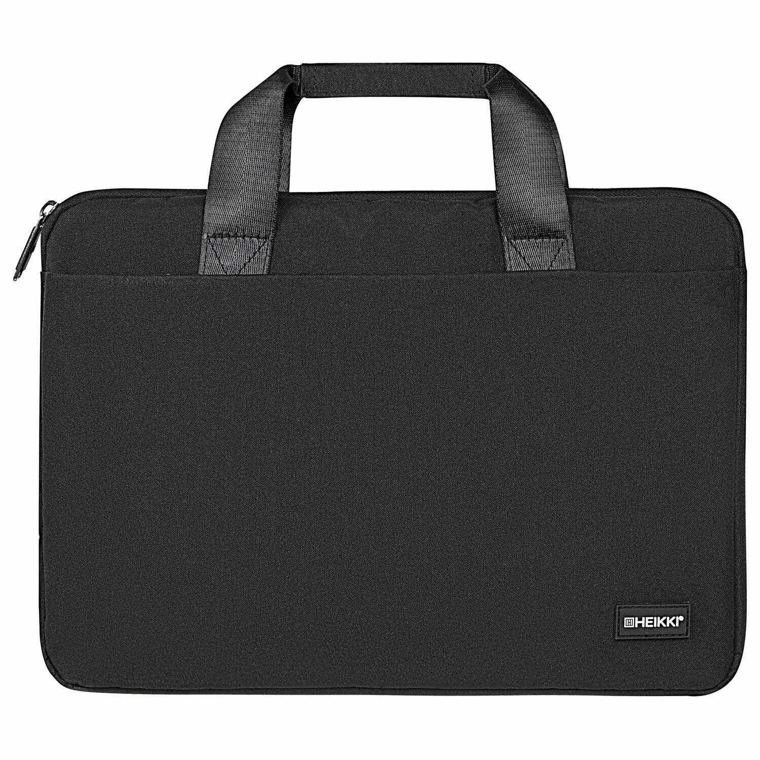 Сумка портфель HEIKKI ULTRA (хейки) с отделением для ноутбука 15,6", Total black, черная, 28х39х3 см, 272609