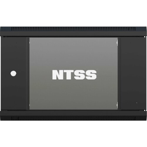 Шкаф коммутационный NTSS (NTSS-W12U6060GS-BL) настенный 12U 570x600мм пер. дв. стекл 60кг черный 27кг шкаф коммутационный lanmaster next twt cbwng 12u 6x6 bk настенный 12u 550x600мм пер дв стекл 60кг