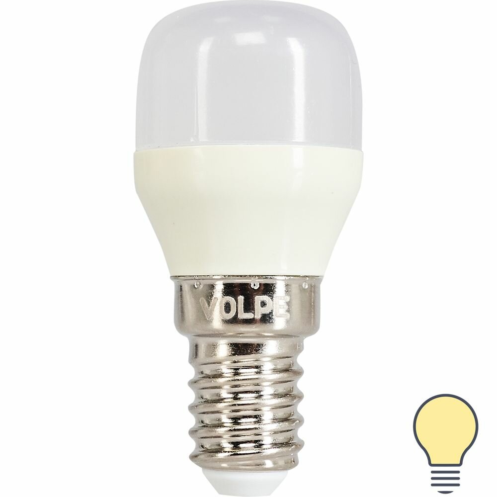 Лампа светодиодная Volpe для холодильника E14 220-240 В 3 Вт 250 Лм тёплый белый свет