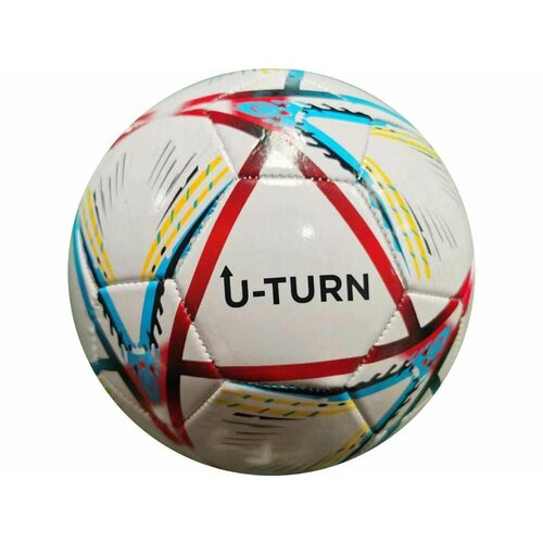 Мяч футбольный PVC бело-сине-красный МБ-2404 13449 880₽