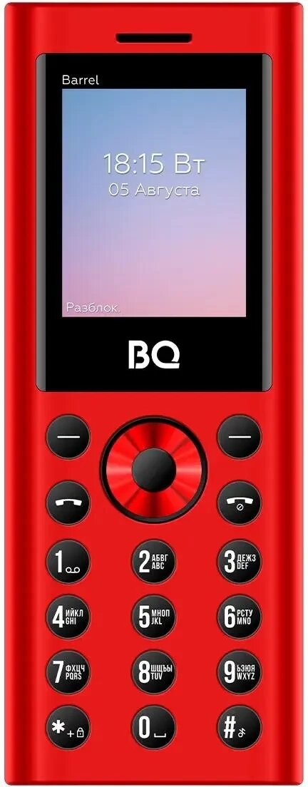 Сотовый телефон BQ 1858 Barrel Red-Black