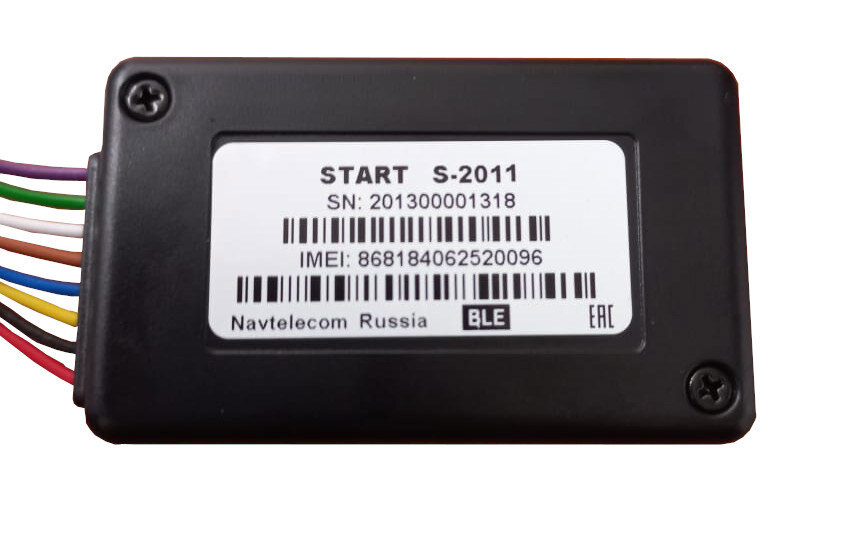 ГЛОНАСС GPS трекер Навтелеком Старт S-2011 автомобильный для мониторинга транспорта + пропуск рнис (МКАД), спутник на легковую, грузовую, спецтехнику