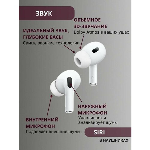 Наушники беспроводные APods Pro 2 для iPhone Android 2480₽