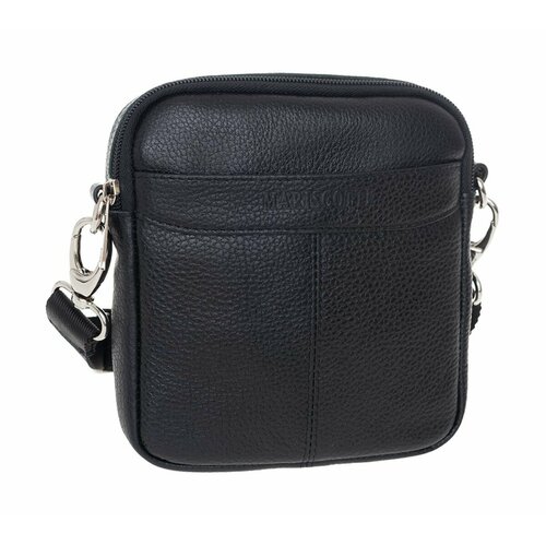 Сумка планшет Franchesco Mariscotti легкая универсальная модная мужская сумка фактура рельефная матовая зернистая черный 7519₽