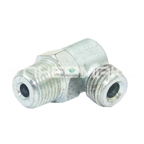 032600 ILC - Угловой фитинг под врезную втулку М8х1кон под гайку М10х1 сталь 397₽