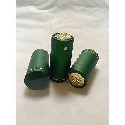 Термоусадочный колпачок 65мм, зелёный, 40 шт