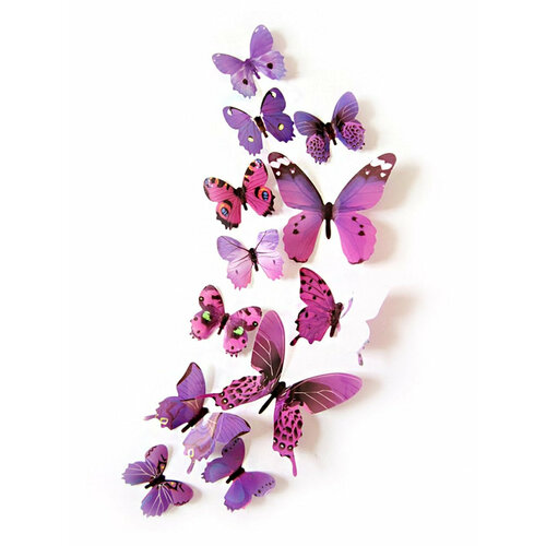 Наклейки бабочки интерьерные для дома на стену
