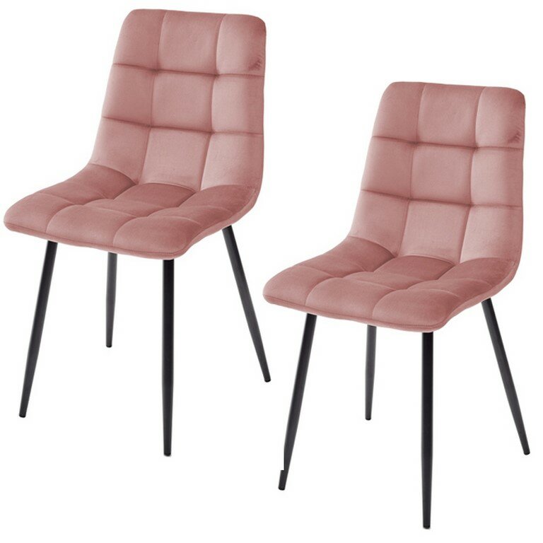 Комплект из 2-х стульев CHILLI BLUVEL-52 PINK, велюр