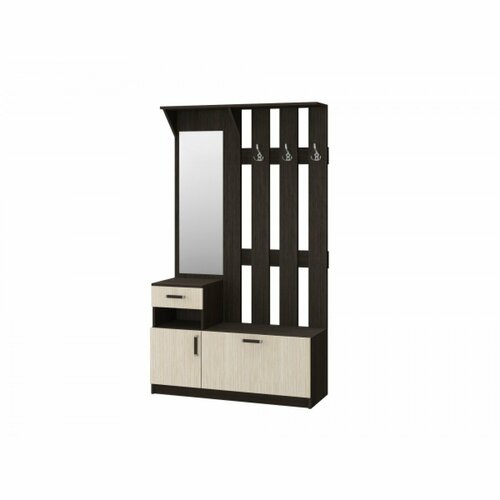 Вешалка с зеркалом 1200 Машенька - Венге Белфорд 11176₽