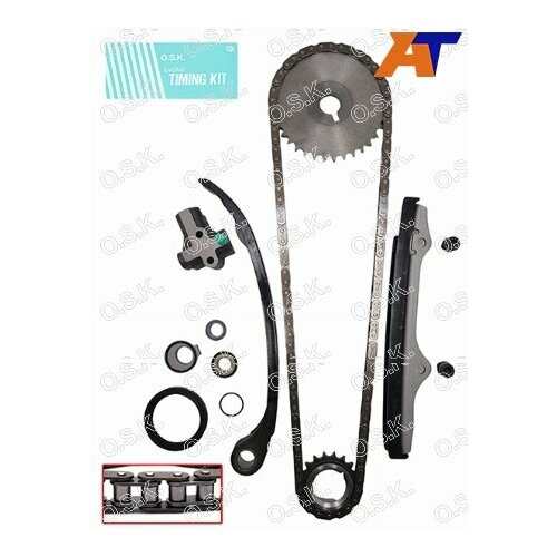Комплект Цепи Грм Nissan Ka24e (12 Клапанов) 89- OSK арт. N115K
