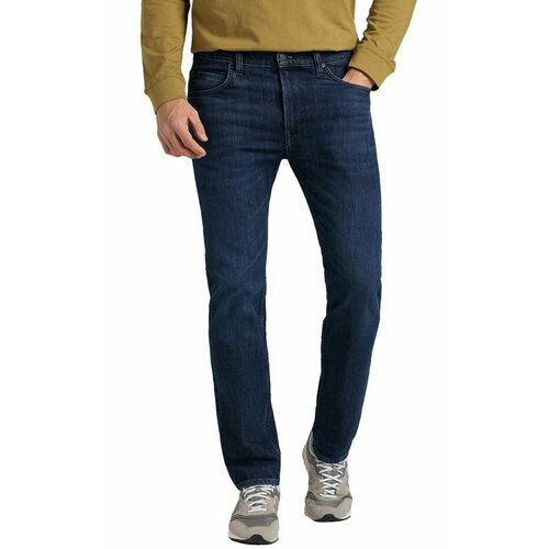 фото Джинсы зауженные lee men rider jeans, размер w38/l34, синий
