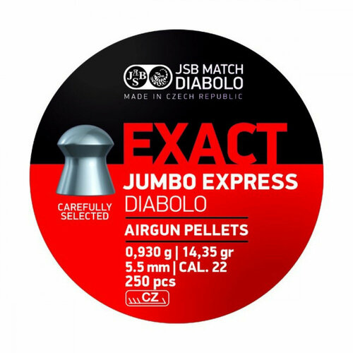 Пули JSB Exact Jumbo Express Diabolo 5,5 мм, 0,93 грамм, 250 штук