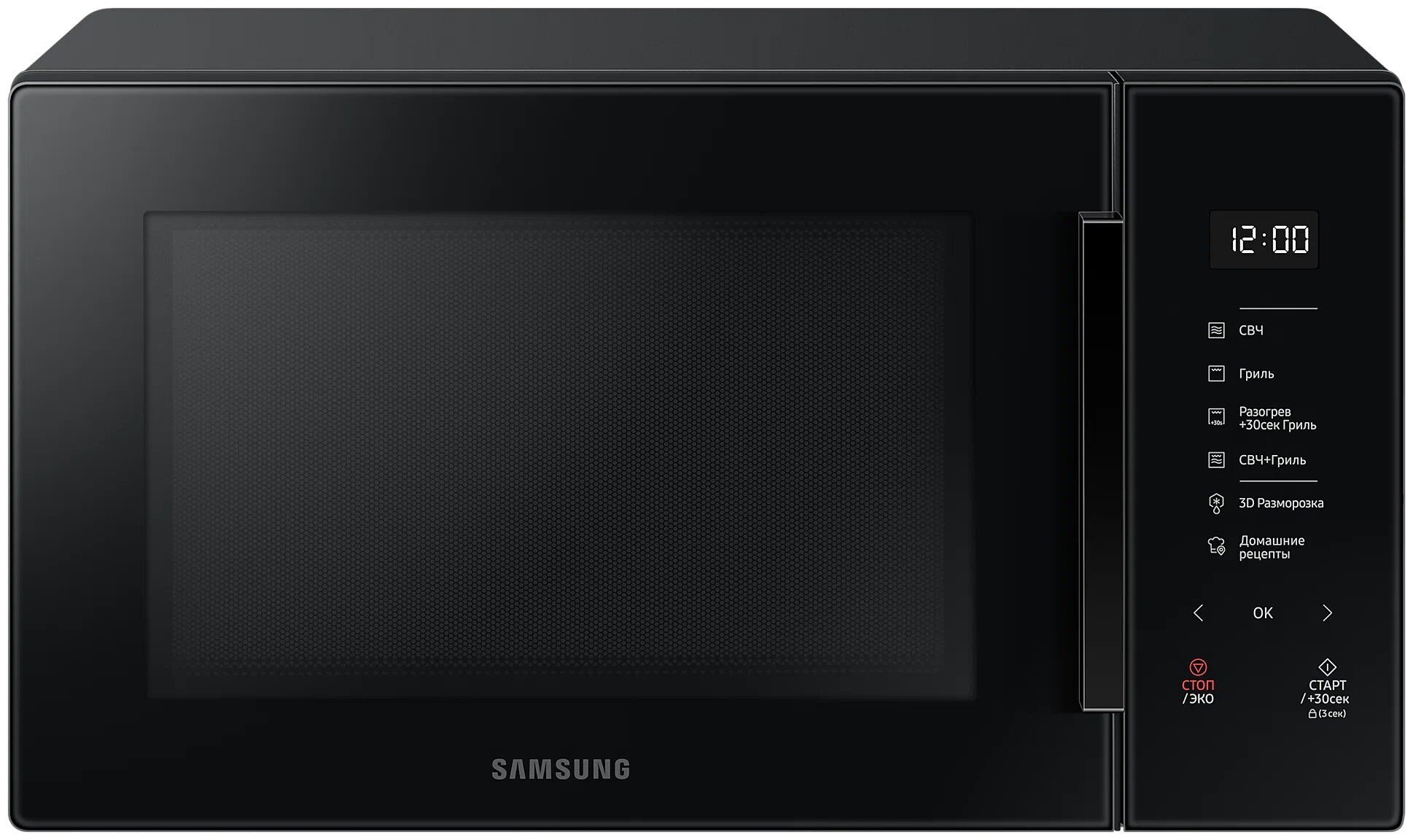 Samsung Микроволновая печь Samsung MG30T5018AK/BW, 30 л, 900 Вт, чёрная