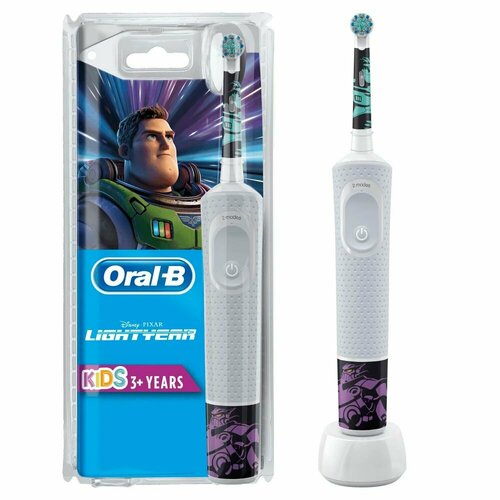 Детская электрическая зубная щетка Oral-B Vitality Kids Lightyear Базз Лайтер D1004132K EB10S 402200₽