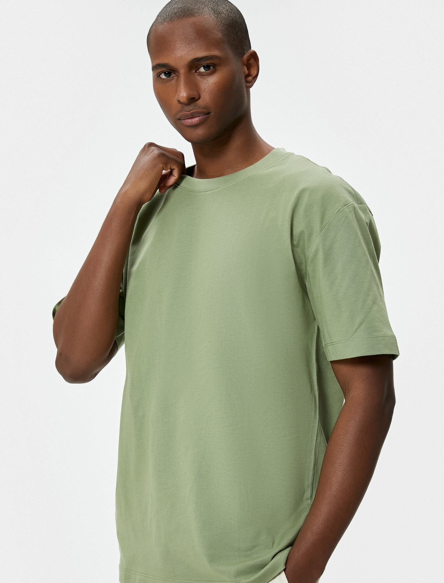 Футболка KOTON, размер XL, зеленый — фото 1