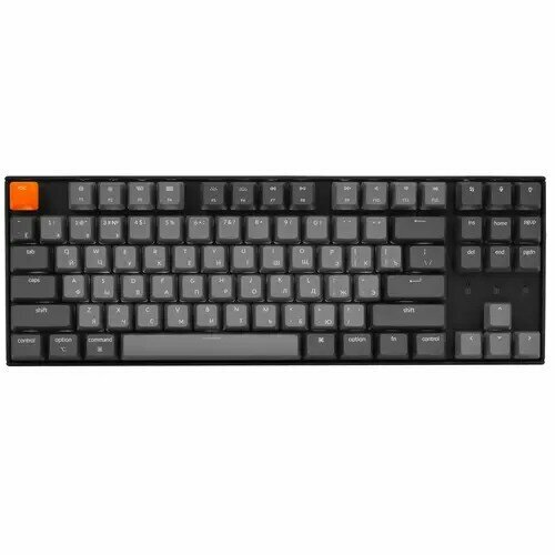 Клавиатура проводнаябеспроводная Keychron K8 RGB Gateron Red K8J1 980800₽