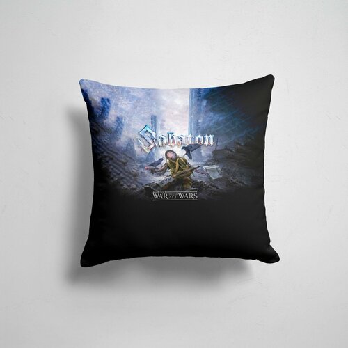 Подушка декоративная 45х45см девушка / Sabaton / Рок / The War to End All Wars Sabaton
