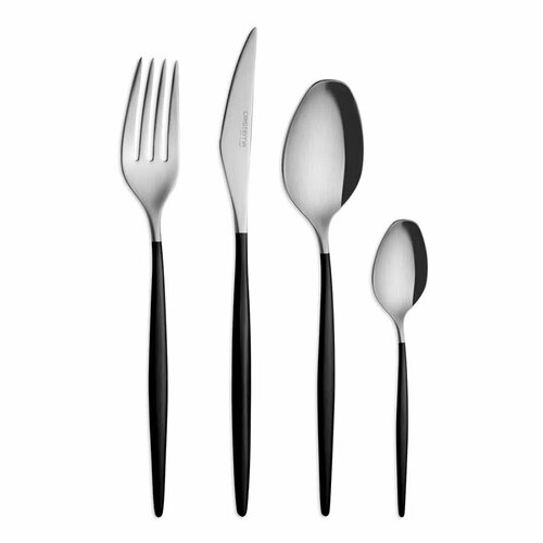 Набор столовых приборов Cristema Rabat, 24 предмета на 6 персон, Португалия, PEP-19300-24LECBLK