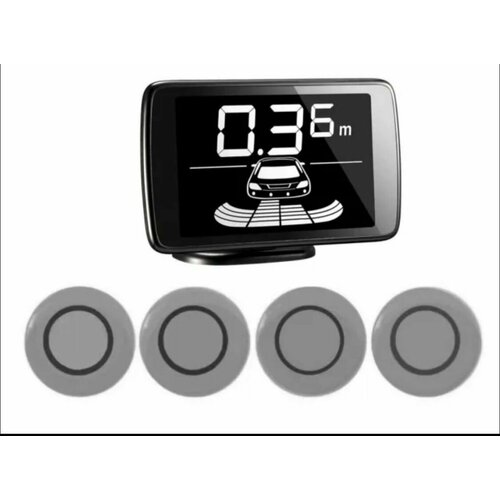 фото Parkmaster 23u-4-a white комплект парктроника 4 датчика
