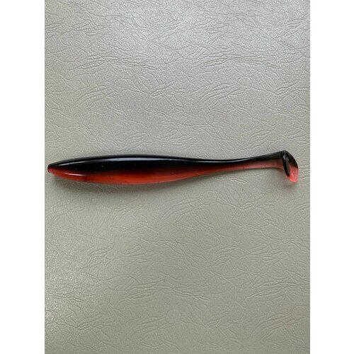 Силиконовая приманка Малёк (Easy minnow) 20 см, 1 шт, Черно-красный (Black Terracott).