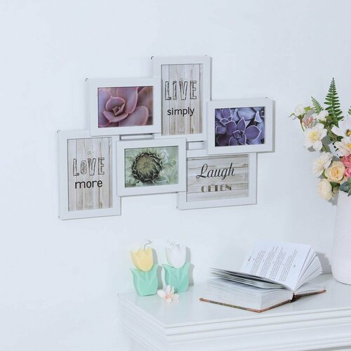 Фоторамка на 6 фото 10x15 см 9х13 см полистирол 664₽