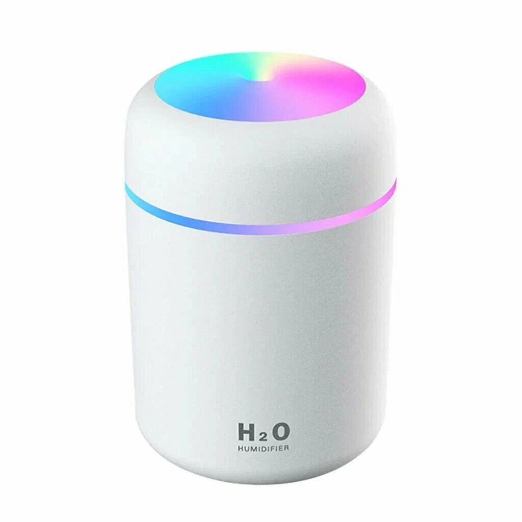 фото Аромадиффузор-ночник USB Colorful Humidifier H2O, белый