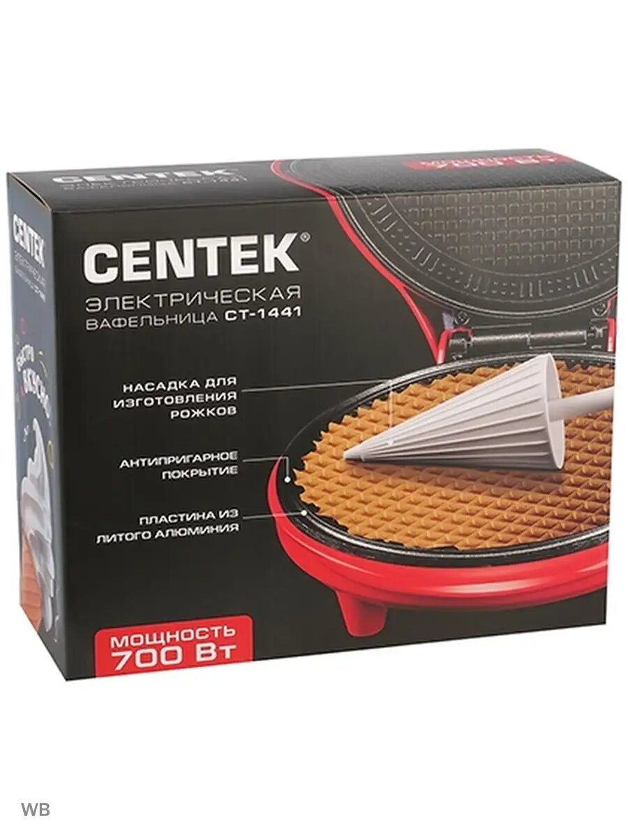 Вафельница Centek CT-1441 700Вт — фото 1