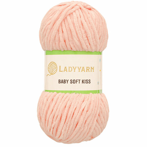Пряжа для вязания LadyYarn 'BABY SOFT KISS' 100гр 100м (100% микрополиэстер) (SL1007 светло-розовый), 5 мотков