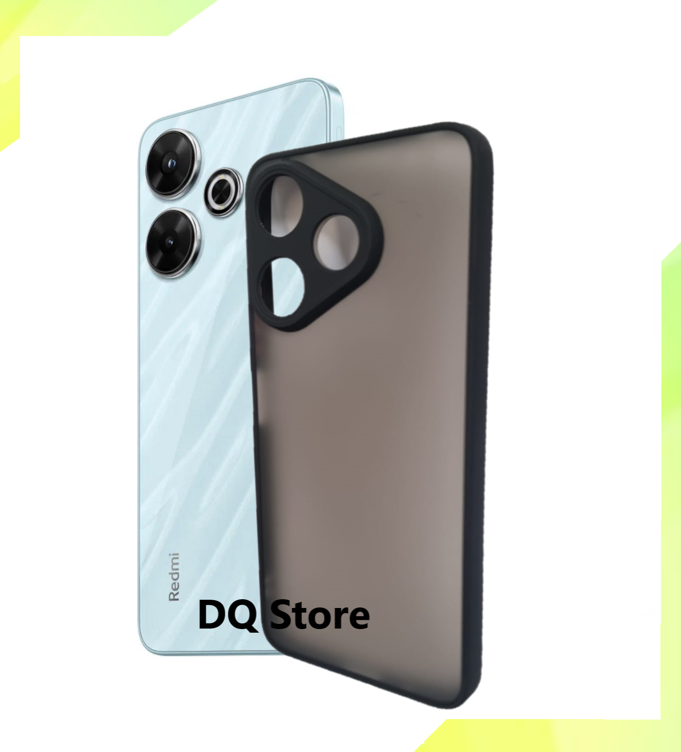 Противоударный чехол для Xiaomi Redmi 13 4G / Редми 13 . Полупрозрачный матовый бампер с защитой камеры — фото 1