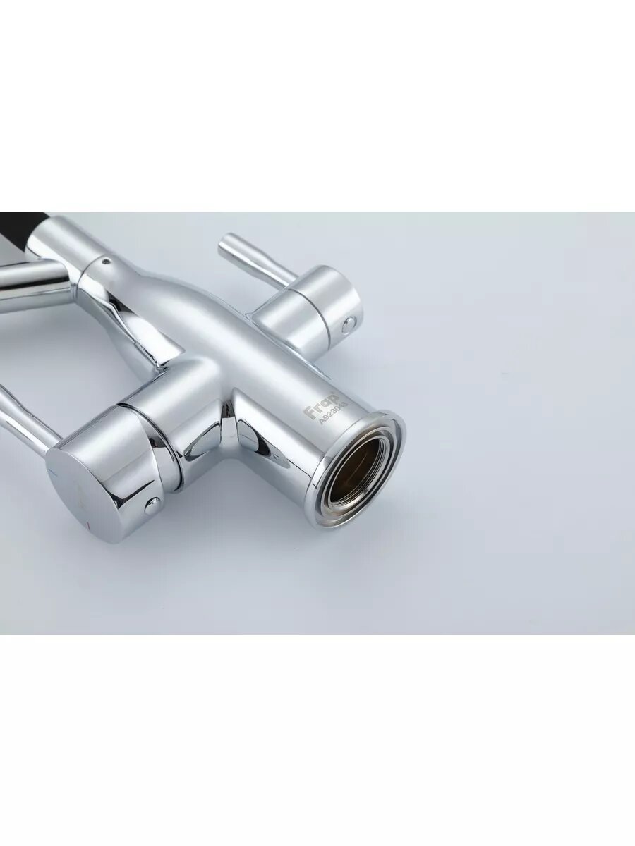 Смеситель Frap F4397, для кухни, дополнительный излив для фильтра, хром — фото 1