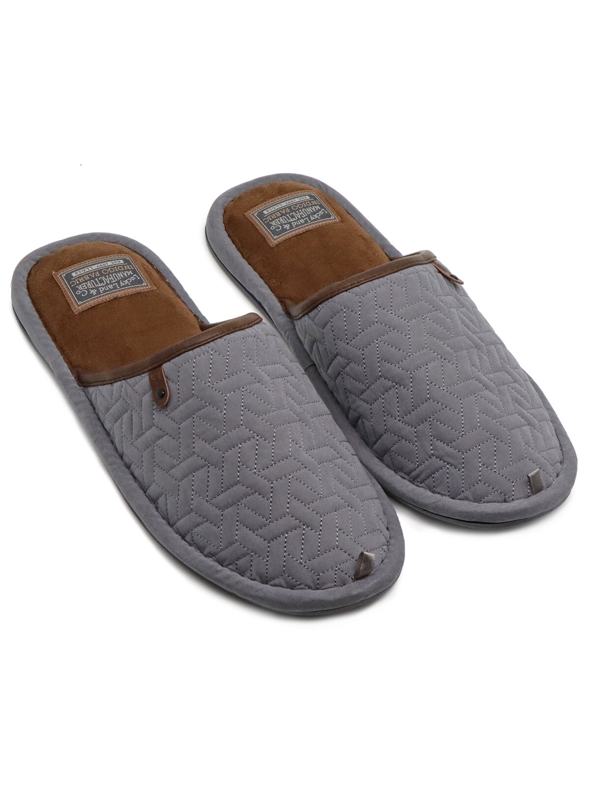 Тапочки LuckyLand, размер 45, серый