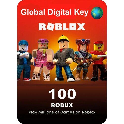 Пополнение счета Roblox на 100 Robux Код активации Робуксы Подарочная карта Роблокс Gift Card Россия 42200₽