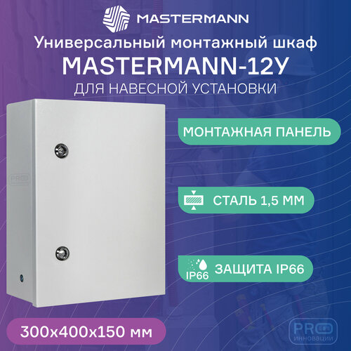 Универсальный монтажный шкаф МASTERMANN-12У IP 66