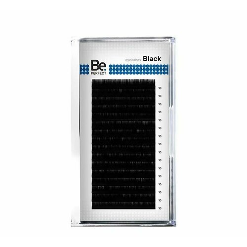 фото Be perfect чёрные ресницы black l 0.10 ,13 мм - 16 линий beperfect