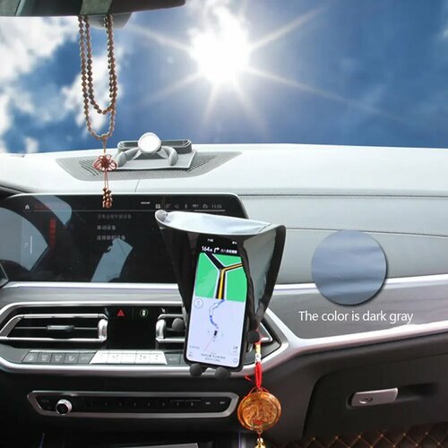 Автомобильная приборная панель сотовый телефон солнцезащитный козырек для телефона Зонт солнцезащитный козырек для мотоцикла велосипеда защита от ожогов аксессуары для интерьера автомобиля 194₽