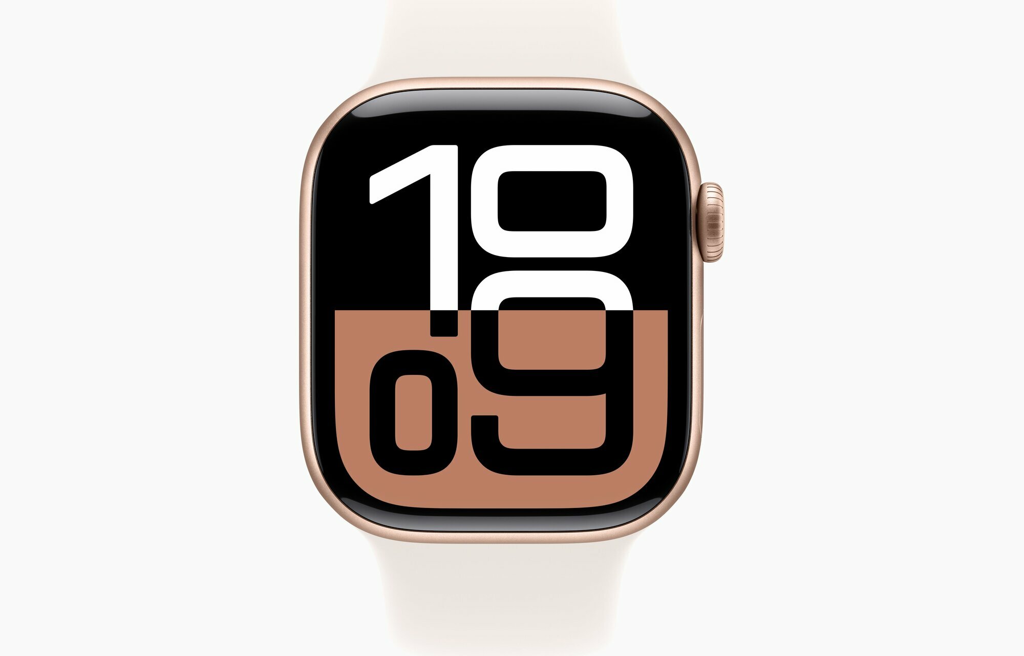 Умные часы Apple Watch Series 10 46 мм GPS, M-L Rose Gold Aluminum Case, Light Blush Sport Band — фото 1