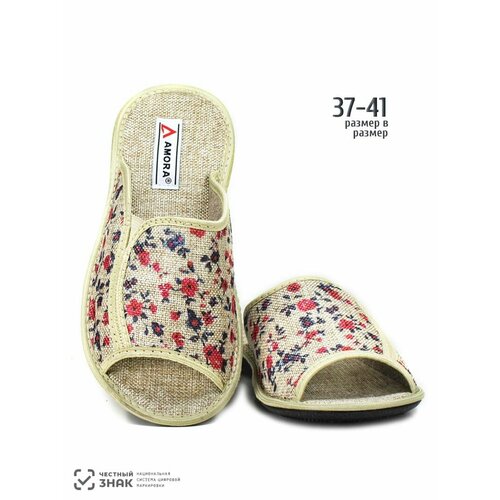 фото Тапочки amora, размер 39, стелька=25см
