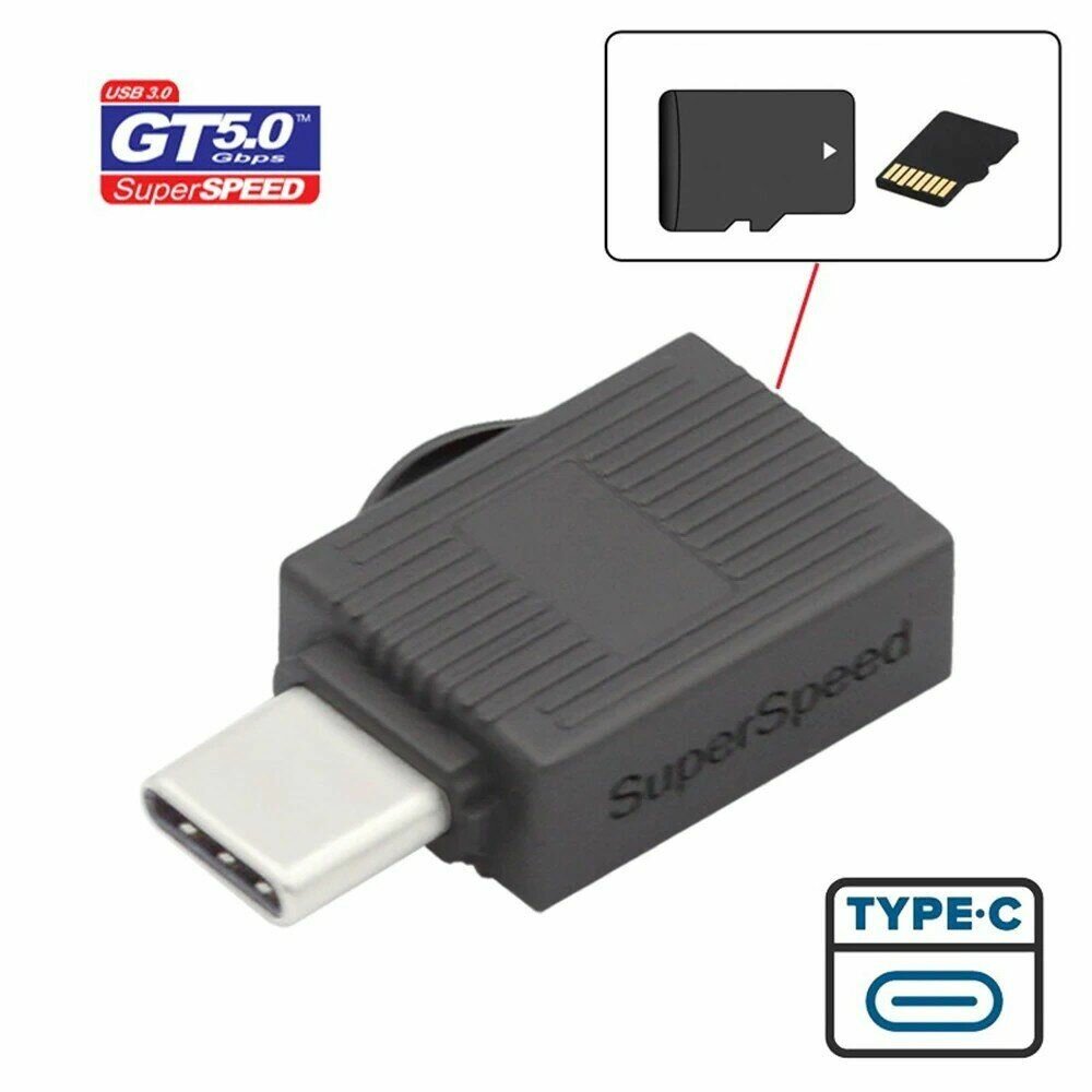 OTG Картридер USB 3.2 Gen1 Type-C microSD/T-Flash (ORIENT C321) — фото 1