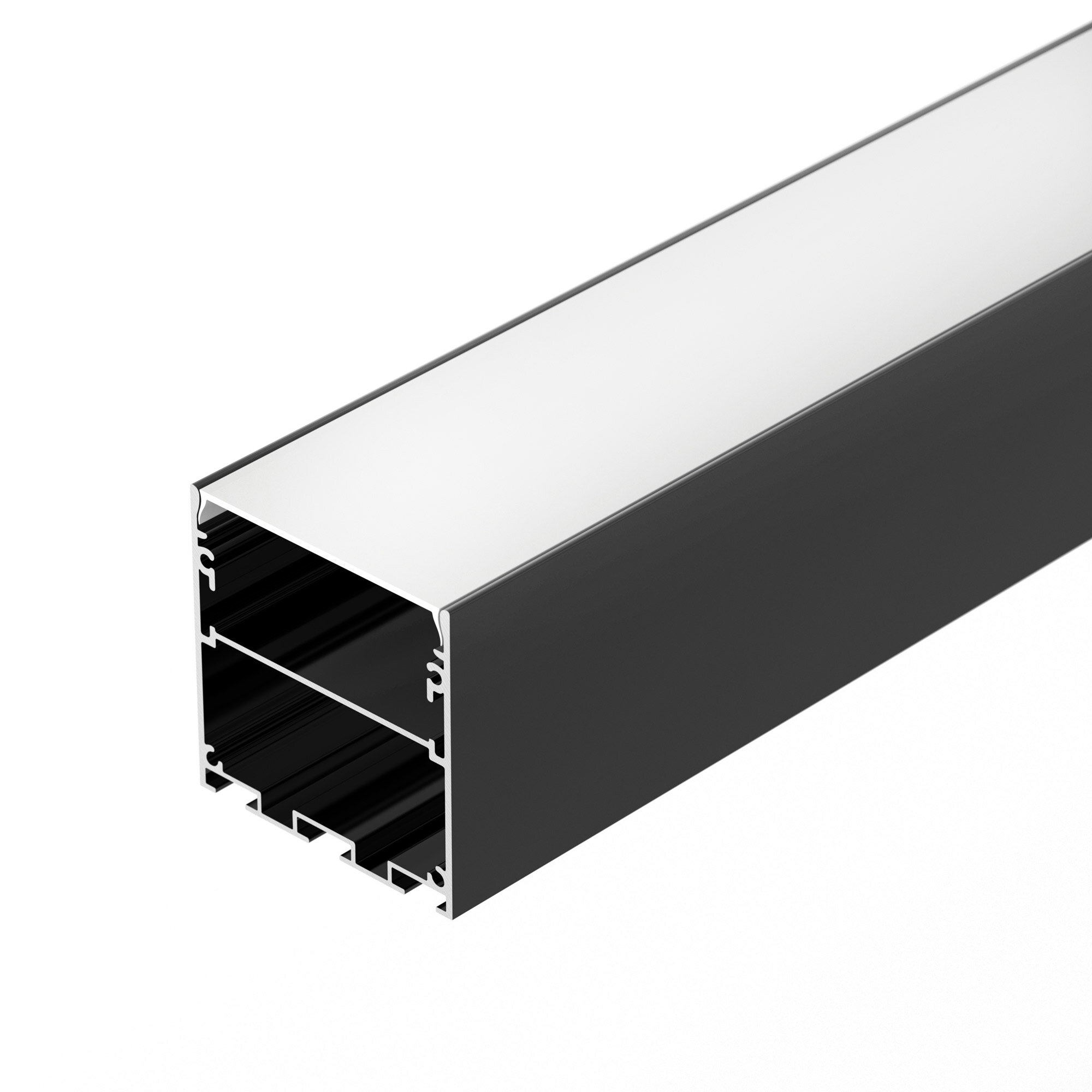 Arlight Профиль LINE-M-5050-2500 BLACK (Arlight Алюминий) 2.5м