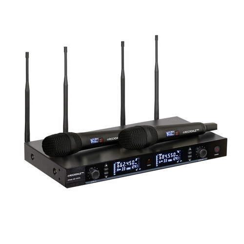 Двухканальная вокальная радиосистема ROCKDALE PRO Stage 220 BK Vocal 23700₽