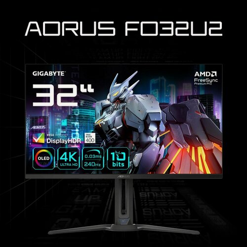 Изображение товара 31.5" Монитор AORUS FO32U2-EK, OLED, 3840x2160, 240 Гц