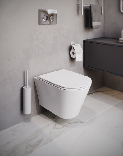 Унитаз подвесной безободковый Terminus Классик 540х365 белый