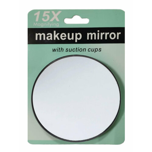 Rama Rose Зеркало косметическое с 15x увеличением на присосках, черный, Ø8 см