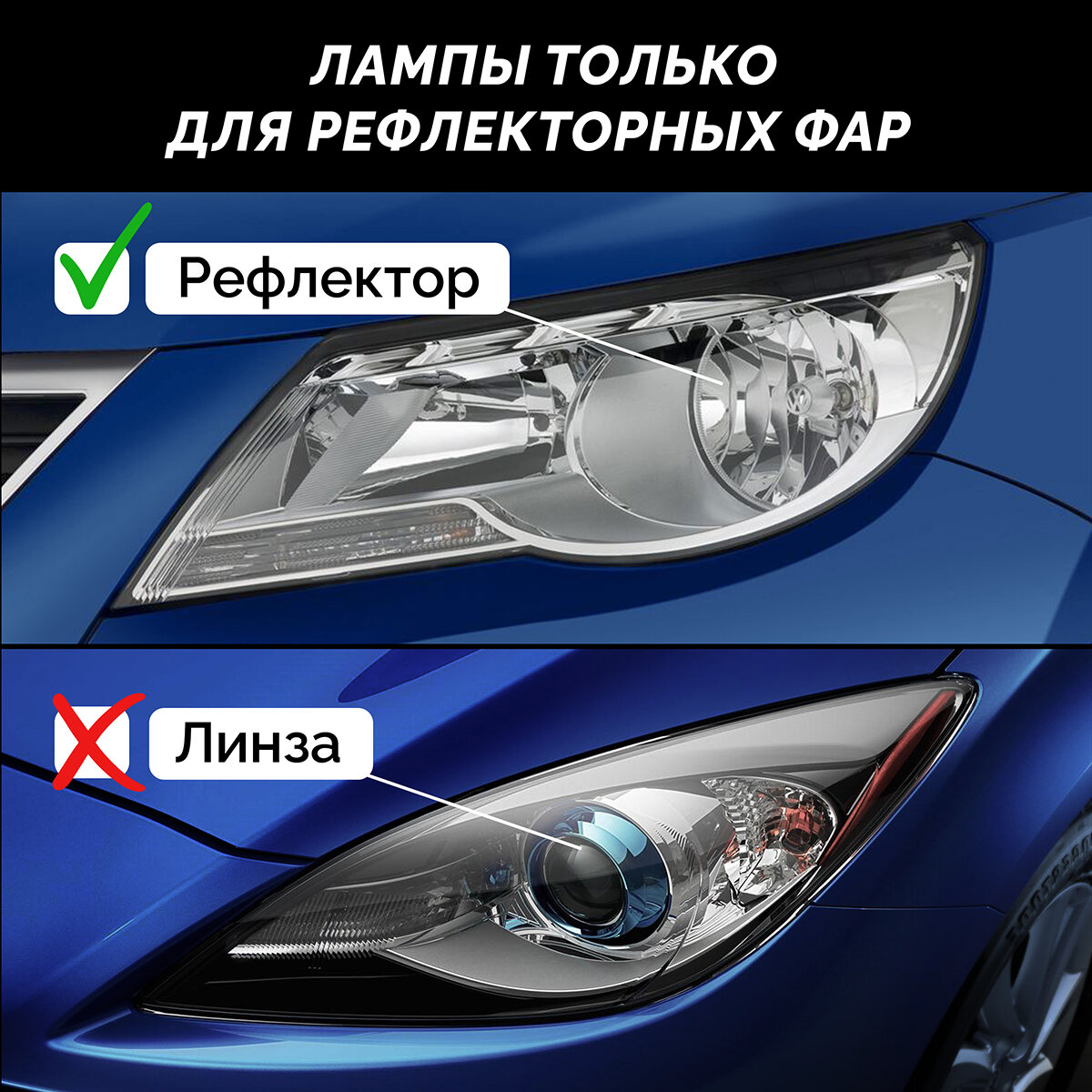 Светодиодные лампы для авто ElectroKot MiniMax H11-H8-H9-H16jp белый свет 5000K 2 шт — фото 1
