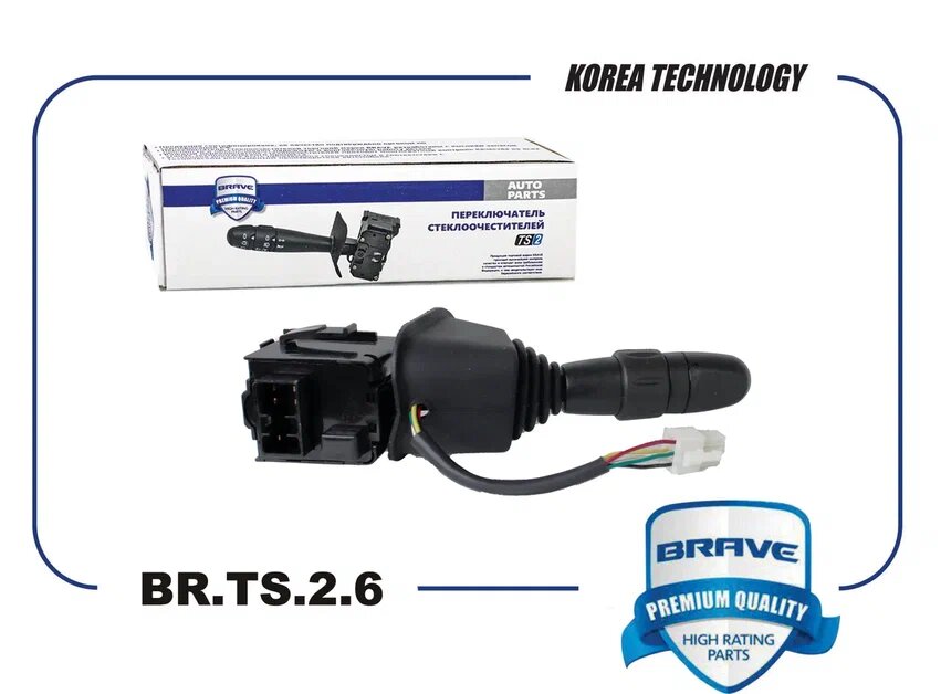 BRAVE BR. TS.2.6 Переключатель подрулевой указателя поворота без ПТФ Chevrolet Lanos BRAVE BR. TS.2.6