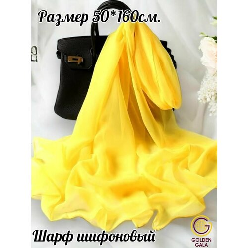 фото Шарф golden gala для женщин,160х50 см, желтый