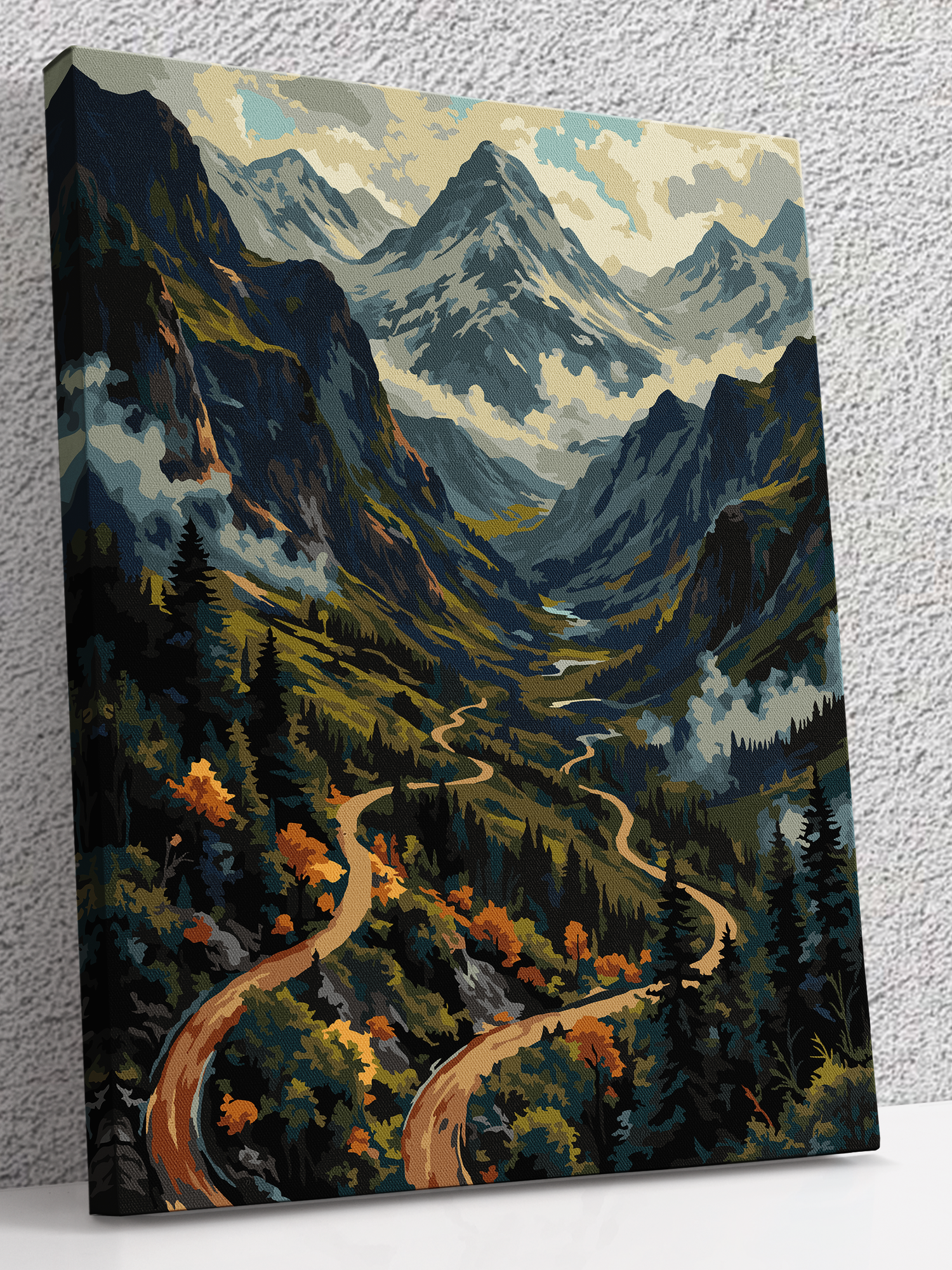 Картина по номерам на холсте с подрамником «Архыз» 40х50 горы