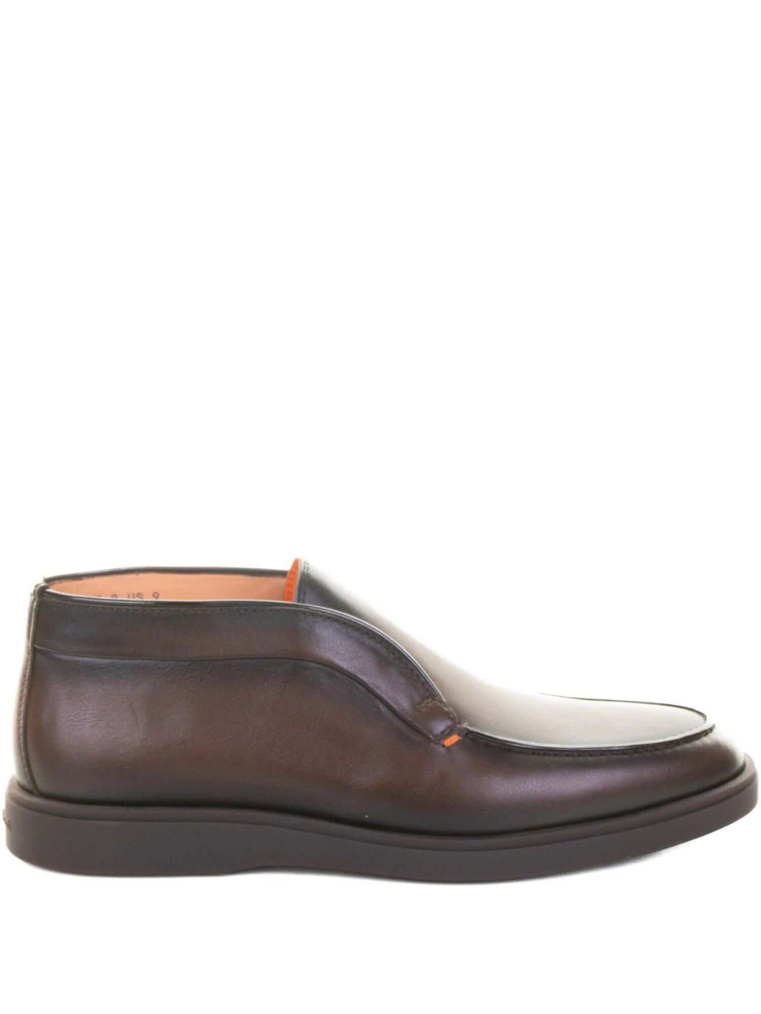 Ботинки Santoni Panelled leather boots размер 42.5 коричневый